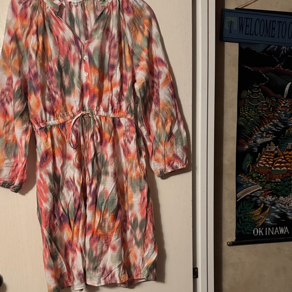 Time and Tru Multicolor Striped Dress